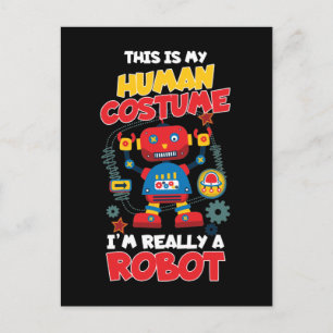Funny Robot Costume Boys Girls Robots Vykort