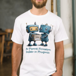 Funny Robot Parents Baby Arrival Shirt T Shirt