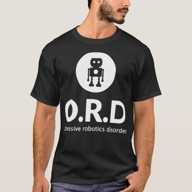 Funny Robot T Gift T Shirt (Framsida)