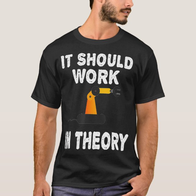 Funny Robotic Engineering Bots Student AI G T Shirt (Framsida)