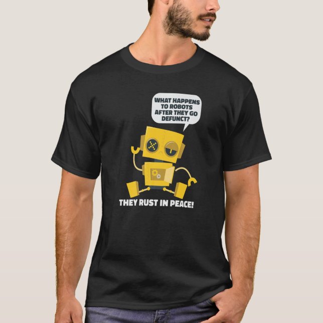 Funny Robotics Ai Artificial Intelligence - Robots T Shirt (Framsida)