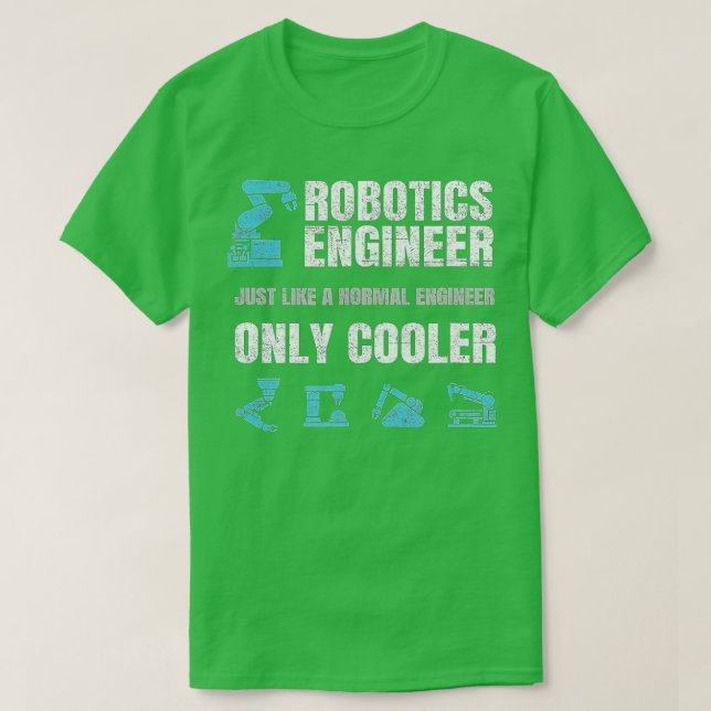 Funny Robotics Ingenjör Definition Distress Engi T Shirt (Design framsida)