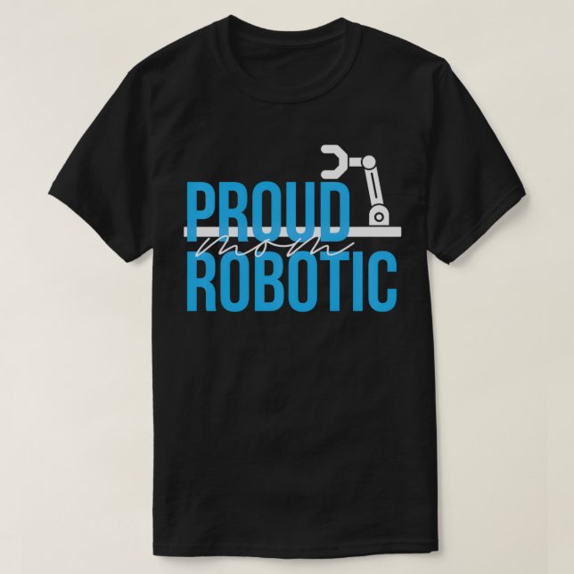 Funny Robotics Ingenjör Mamma Programming Robotics T Shirt (Design framsida)