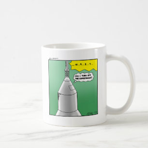 Funny Rocket Launch Humor-kaffe Mugg