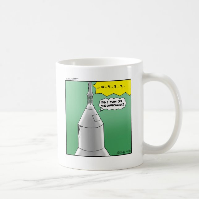 Funny Rocket Launch Humor-kaffe Mugg (Höger)