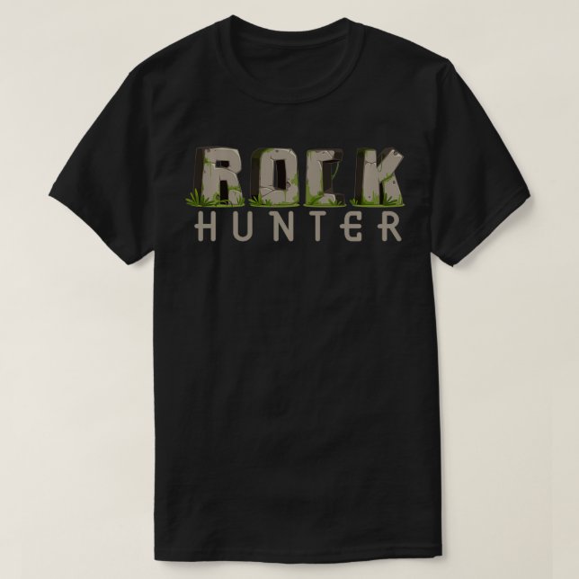 Funny Rockhounding Sten Hunter Geolog Pullover T Shirt (Design framsida)
