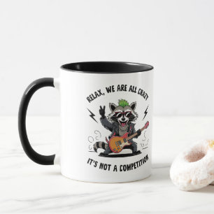 Funny Rocking Racoon Mugg