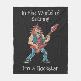 Funny Rockstar Fleecefilt