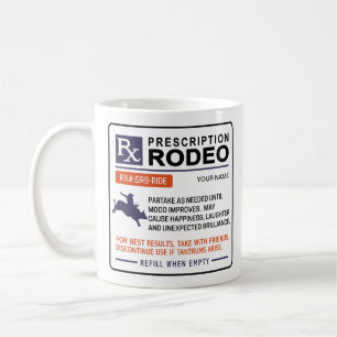 Funny Rodeo Mugg-förskrivningsdesign Kaffemugg