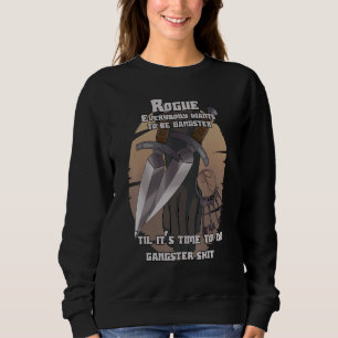 Funny Rogue Gangster Dagger Tabletop Rpg Gamer T Shirt