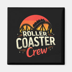 Funny Roller Underlägg Crew Amusement Park Rollerc Magnet