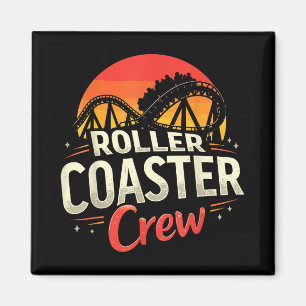 Funny Roller Underlägg Crew Amusement Park Rollerc Magnet