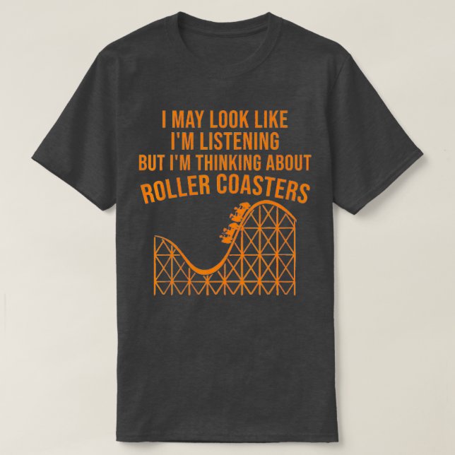 Funny Roller Underlägg Gift Cute Amusement Park Lo T Shirt (Design framsida)