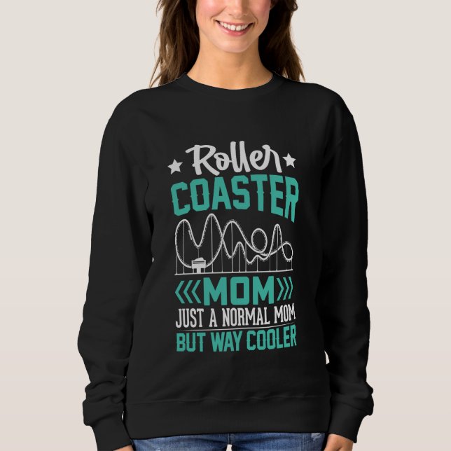 Funny Roller Underlägg Mamma Theme Park Rollercoas T Shirt (Framsida)