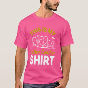 Funny Roller Underlägg Theme Park Rollercoaster T Shirt