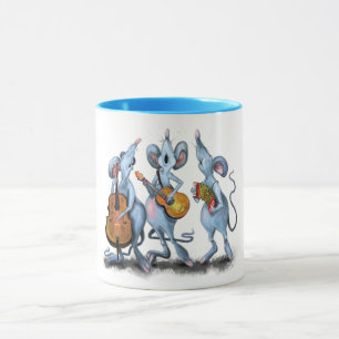 Funny Romantic Mouse Band - Tecknad Animal Tecknin Mugg