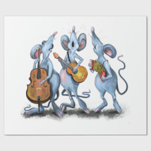 Funny Romantic Mouse Band - Tecknad Animal Tecknin Presentpapper