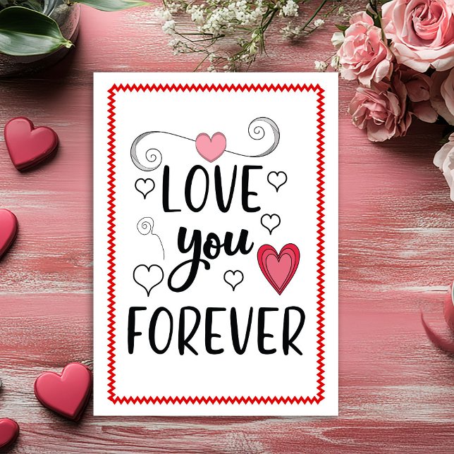 Funny Romantic Valentine Card for Husband Sketch Julkort (Funny Romantic Valentine Card for Husband Sketch)