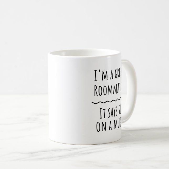 Funny Roommate Gift Coffee Mugg (Framsida höger)