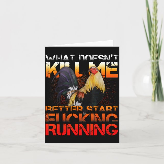 Funny Rooster Fight  Kort (Framsida)