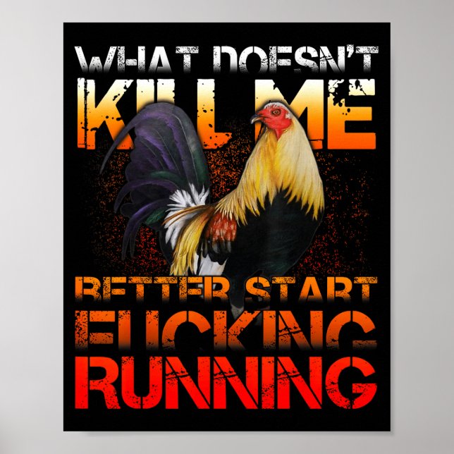 Funny Rooster Fight  Poster (Framsidan)