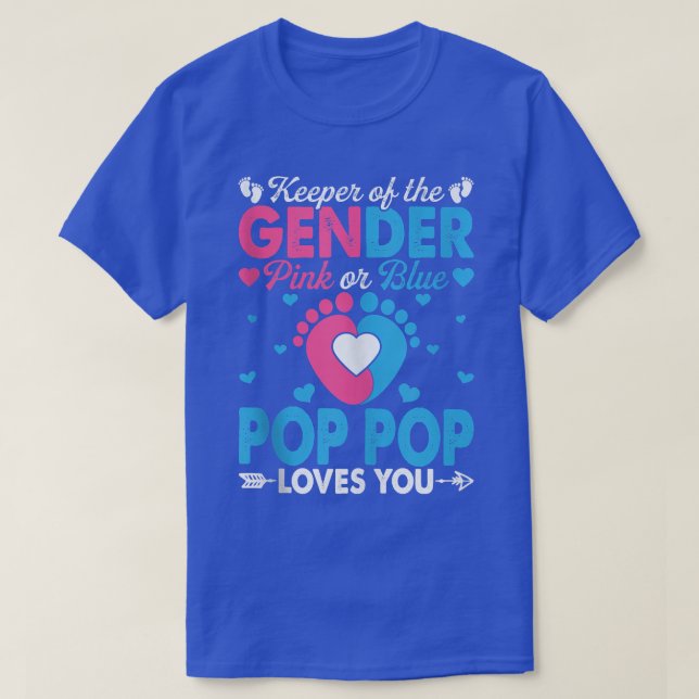 Funny Rosa eller Blå pop-Kärlek som du Gender visa T Shirt (Design framsida)