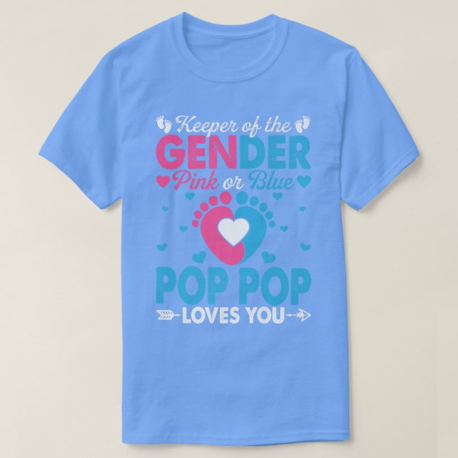 Funny Rosa eller Blå pop-Kärlek som du Gender visa T Shirt (Design framsida)