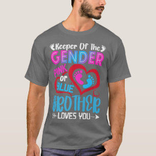 Funny Rosa eller Blue Brother Kärlek Du Gender Vis T Shirt