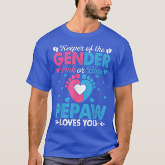 Funny Rosa eller Blue Pepaw Kärlek Du Gender Upphä T Shirt