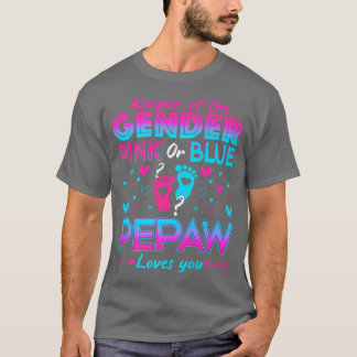 Funny Rosa eller Blue Pepaw Kärlek Du Gender Upphä T Shirt