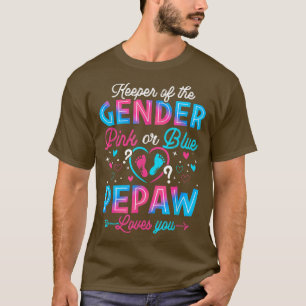 Funny Rosa eller Blue Pepaw Kärlek Du Gender Upphä T Shirt