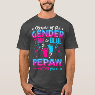 Funny Rosa eller Blue Pepaw Kärlek Du Gender Upphä T Shirt
