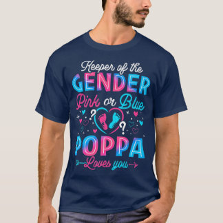 Funny Rosa eller Blue Poppa Kärlek Du Gender Revea T Shirt