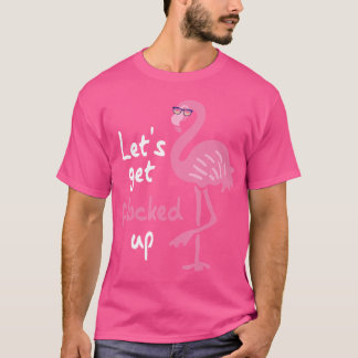 Funny Rosa Flamingo Låt oss dig upplåst T Shirt