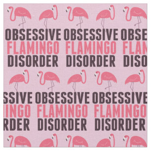 Funny Rosa Flamingo Tyg