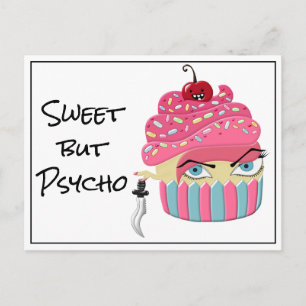 Funny Rosa Kawaii Scary Cuptårta Happy halloween Vykort
