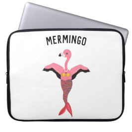 Funny Rosa Magic Sjöjungfru Flamingo Mermingo Laptop Fodral