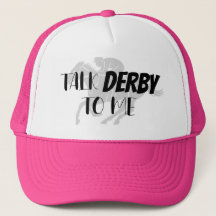 Funny Rosa Talk Derby to Me Truckerkeps