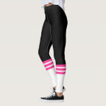 Funny Rosa Team Tube Sock Leggings<br><div class="desc">Rosa och svart tuggbalar från  röret. Underbar för bröllop och särskilda tillfällen. Besök min butik för hela den äldre designsamlingen.</div>