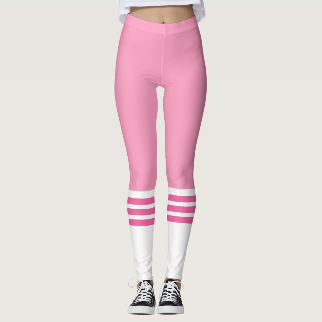 Funny Rosa Team Tube Sock Leggings (Framsida)