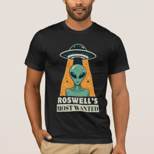 Funny Roswells mest önskade Alien T Shirt