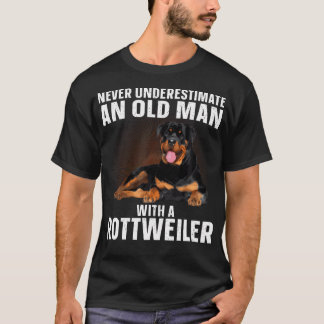 Funny Rottweiler Art För manar Grandpa Rottwe T Shirt