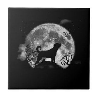 Funny Rottweiler Halloween Costume Rolig hund Älsk Kakelplatta