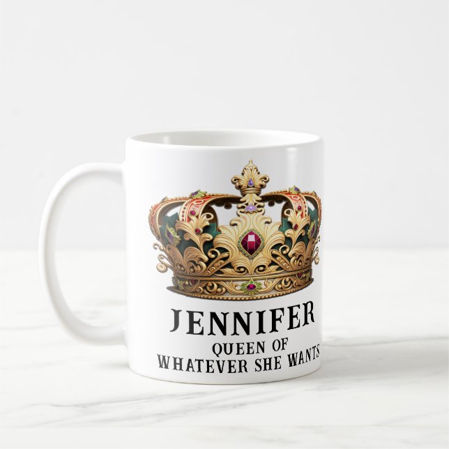 Funny Royal Queen Mugg (Vänster)