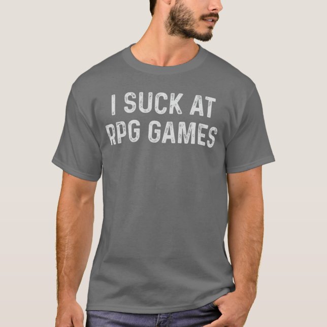 Funny RPG Gaming RPG Gamers friends T Shirt (Framsida)