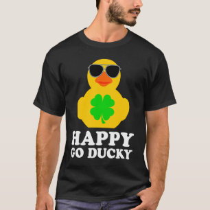 Funny Rubber Anka Fyrklöver Sunglasses Happ T Shirt