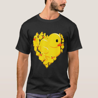 Funny Rubber Anka Hearts Quack Ducky Valentines D T Shirt