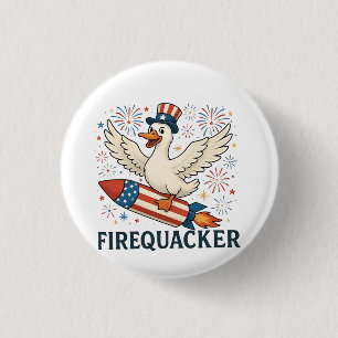 Funny Rubber Anka USA Patriotic Firequacker 4:e Knapp
