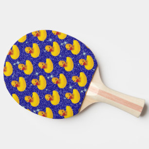 Funny Rubber Ankor Gult Duckie Farm Animal Lover Pingisracket
