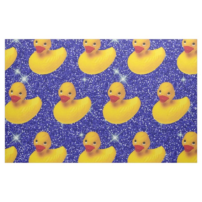 Funny Rubber Ankor Gult Duckie Farm Animal Lover Tyg (Fat Quarter)